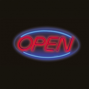 osvětlení Led neon Otevřeno
