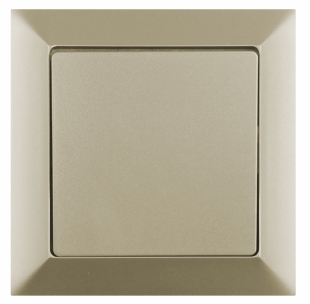 Tlačítkový vypínač č.1/0 - zvonek, ventilátor, světlo Premium - písek