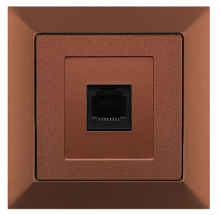 Datová zásuvka 8 pin Premium - měď