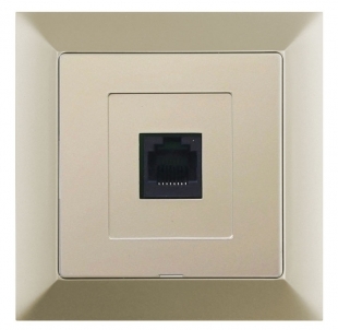 Datová zásuvka 8 pin Premium - písek