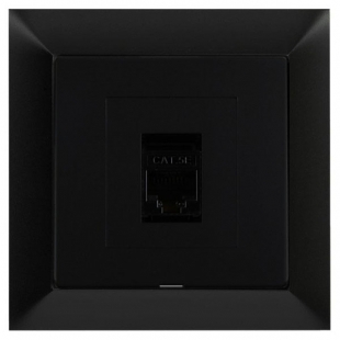 Datová zásuvka 8 pin Premium - černá