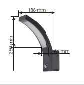 LED venkovní osvětlení SCHARLEEN LED - ST53/O-ANT