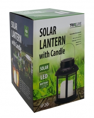 Solární lucerna s LED svíčkou TR 379S