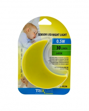 LED 0,5W noční světlo se senzorem soumraku - Měsíček - TR-052M