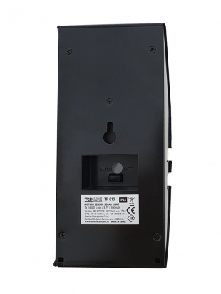 LED solární světlo TRIXLINE TR 619 černé zadní strana