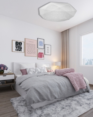 LED stropní svítidlo TR-600C - INDUS 60W 5700lm ø58cm CCT + ovladač Trixline