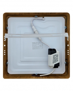 TR-157 LED panel 18W 1512lm 4200K dekor dřevo - čtvercový přisazený