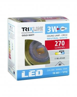 Stropní bodové LED světlo 3W - TR 403