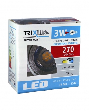 Stropní bodové LED světlo 3W - TR 404