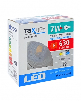 Bodové LED světlo 7W TR 415 / 3701 neutrální bílá TRIXLINE