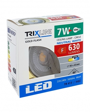 Bodové LED světlo 7W - kruhové TR 413 / 9482 neutrální bílá TRIXLINE