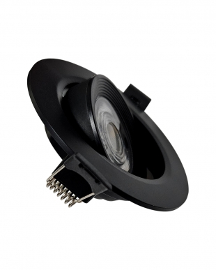 Q-13DL LED stropní svítidlo 5W - černé, kruhové - neutrální bílá QTEC