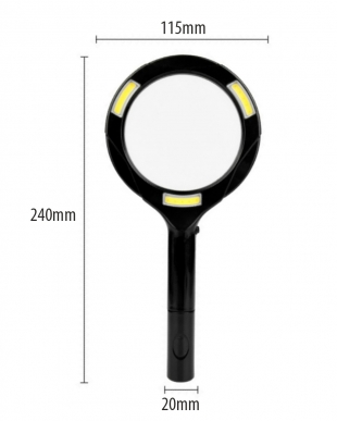 Lupa s LED osvětlením