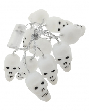 haloweenské světýlka lebka
