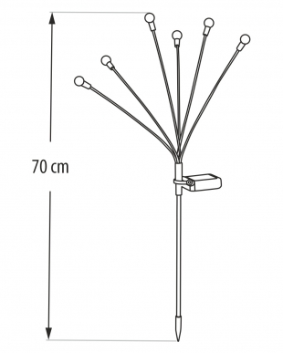 Led solární stromeček TR-475D