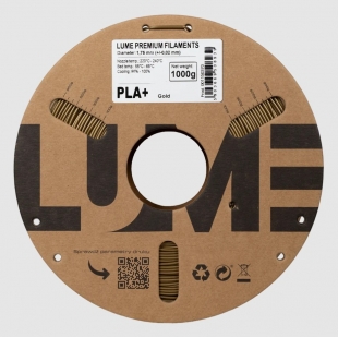 filament do 3D tiskárny ve zlaté barvě