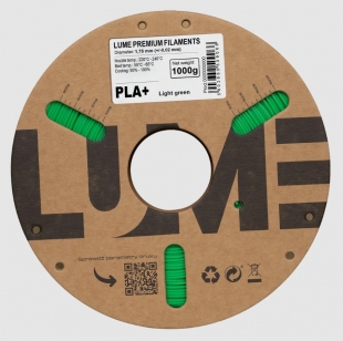 filament do 3D tiskárny ve světle zelení barvě