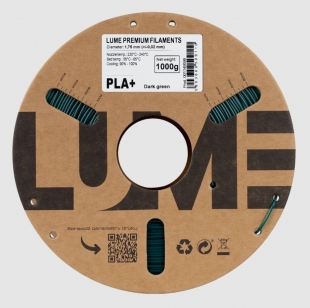 filament do 3D tiskárny v tmavě zelené barvě