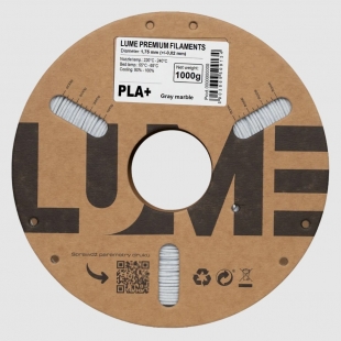 filament do 3D tiskárny v šedé mramorové barvě