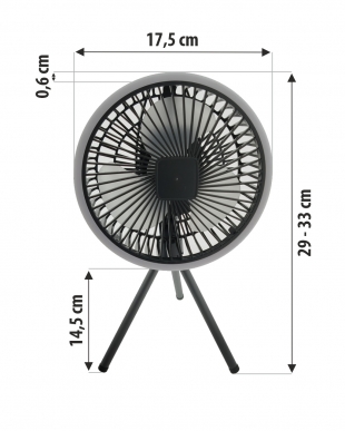 Ventilátor s LED světlem