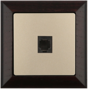 Datová zásuvka 8 pin Premium wenge - písek
