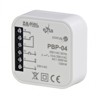 Paměťové relé k instalaci do krabice 230 V AC, 10A